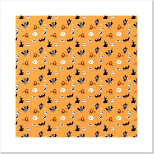 HAPPY HALLOWEEN PATTERN Posters and Art